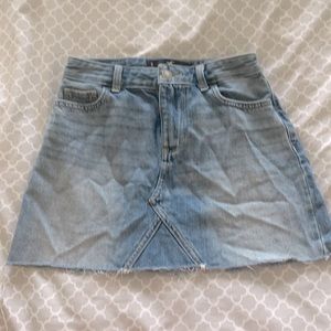 Hollister High Rise Denim Skirt